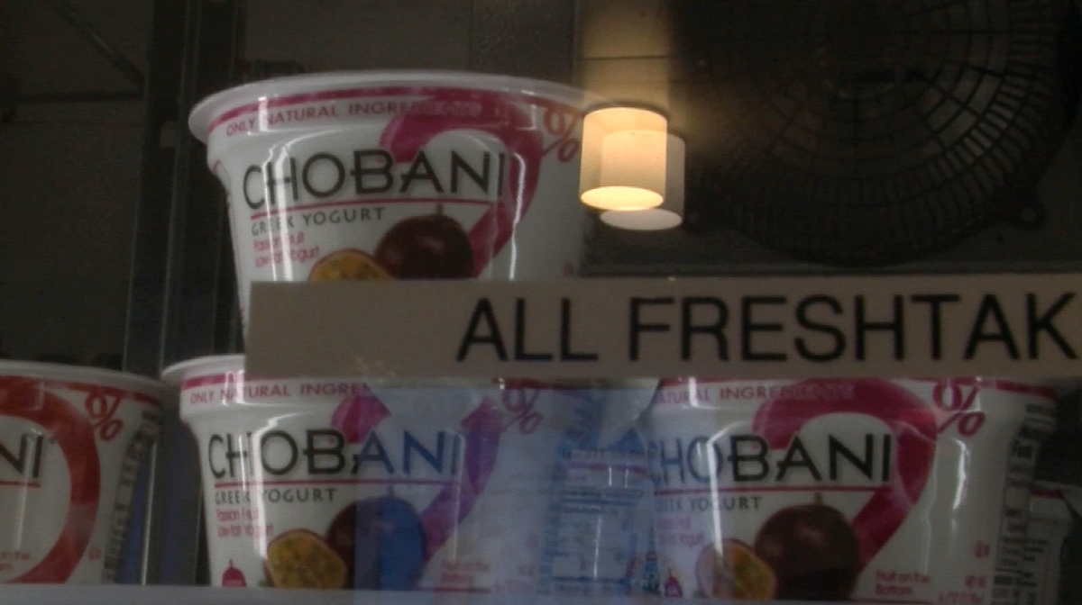 Chobani Greek yogurt sold on the Cornell campus.