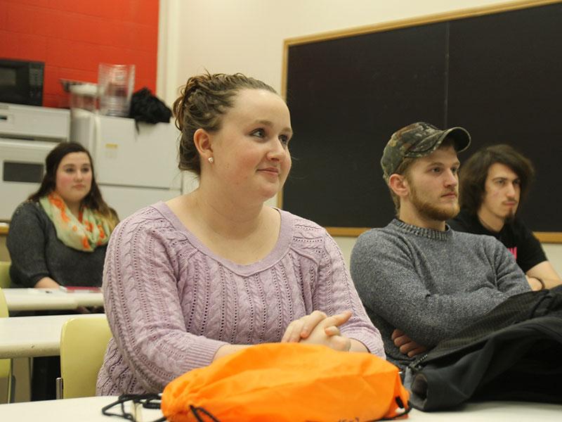 Students from TC3's Hospitality Restaurant Association convene a meeting on campus. The college's farm-to-bistro program will be used by students across different fields, including hospitality, biology and culinary arts. 