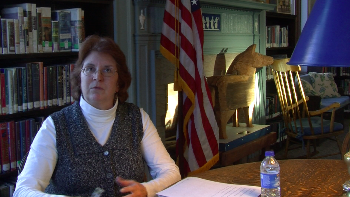 Sara Knobel is the director at Groton Public Library, the hosting place of Healthy Tuesday food giveaway