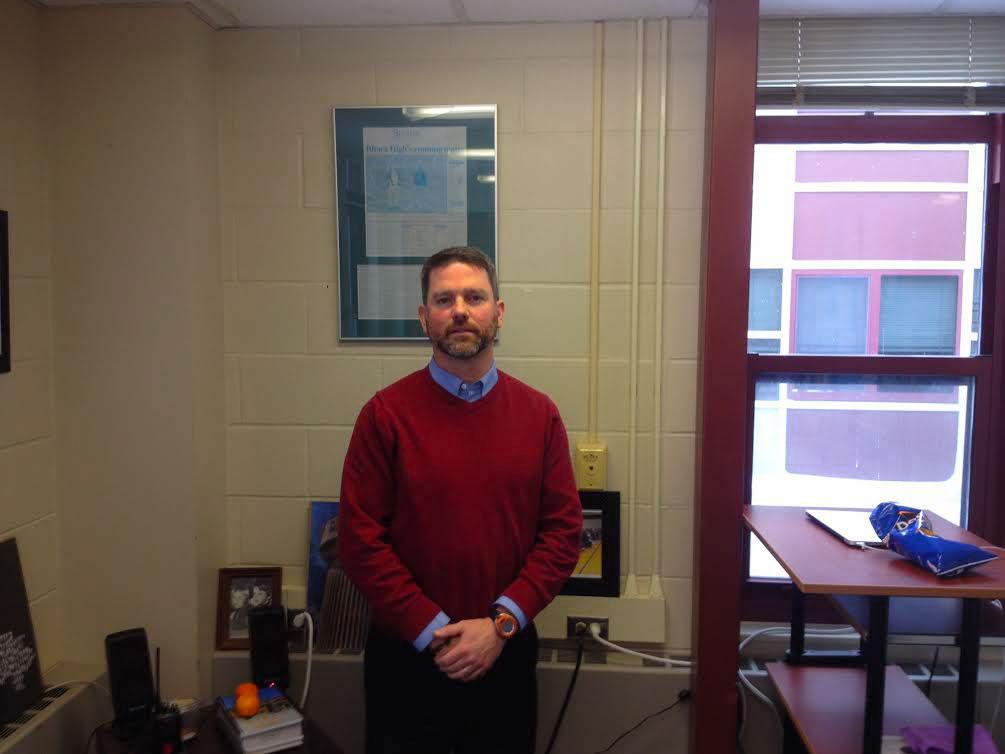 Jason Trumble was made principal of Ithaca High School on Jan 21,2015.