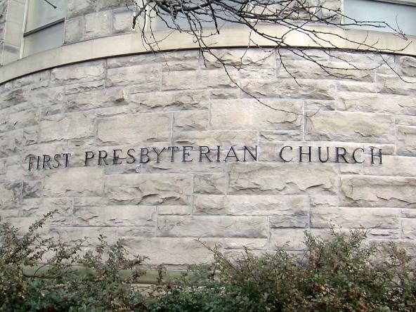 The First Presbyterian Church in Ithaca. 