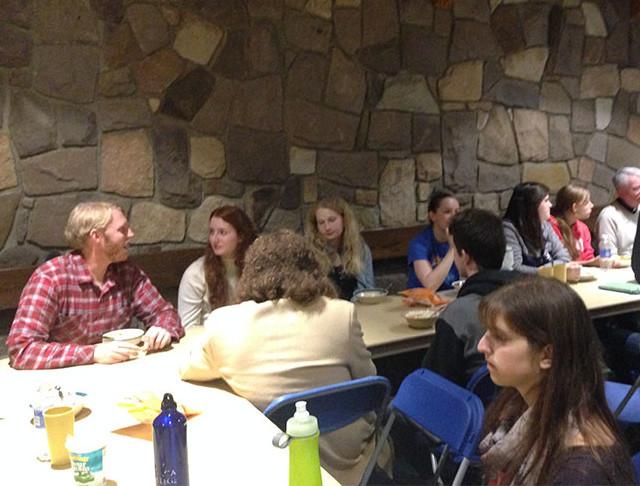 Ithaca College Catholic Community during Thursday Soup Supper