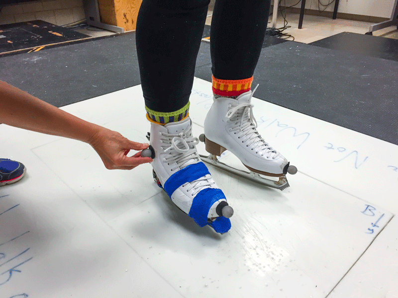 Ithaca College professor pioneers wearable figure skating device