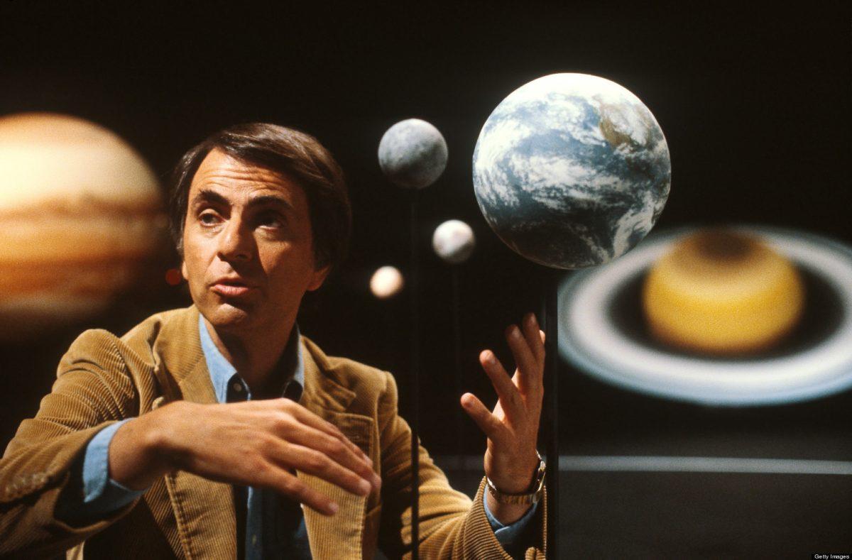 Carl+Sagan+created+and+presented+%E2%80%9CCosmos%3A+A+Personal+Voyage%E2%80%9D+in+1980.+It+was+the+most+widely+watched+show+in+the+history+of+American+television+until+1990.+Photo+courtesy+of+PBS.