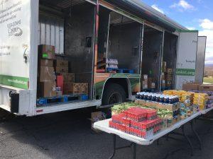 The converted beverage truck now delivers food to those in need across the Southern Tier.