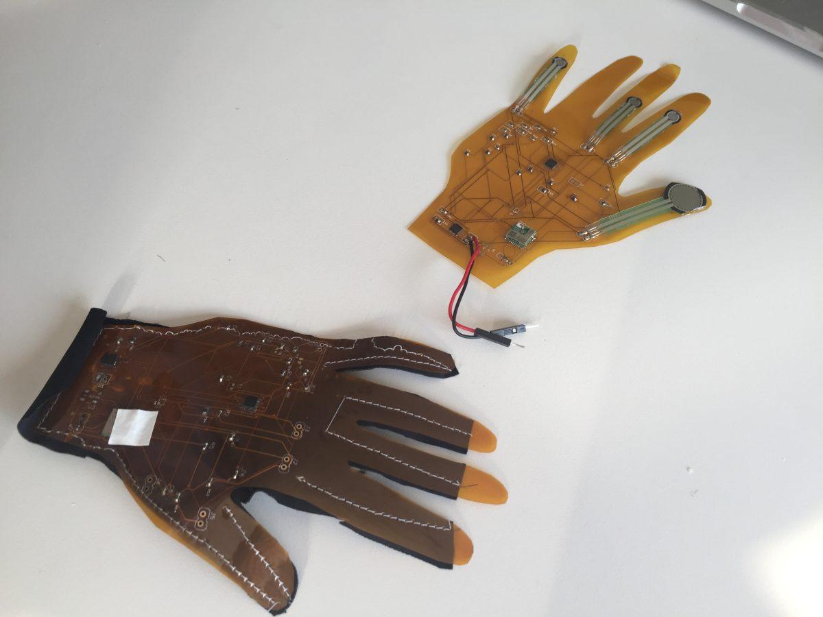 The sensors and technology that go inside the Orthofit smart glove.