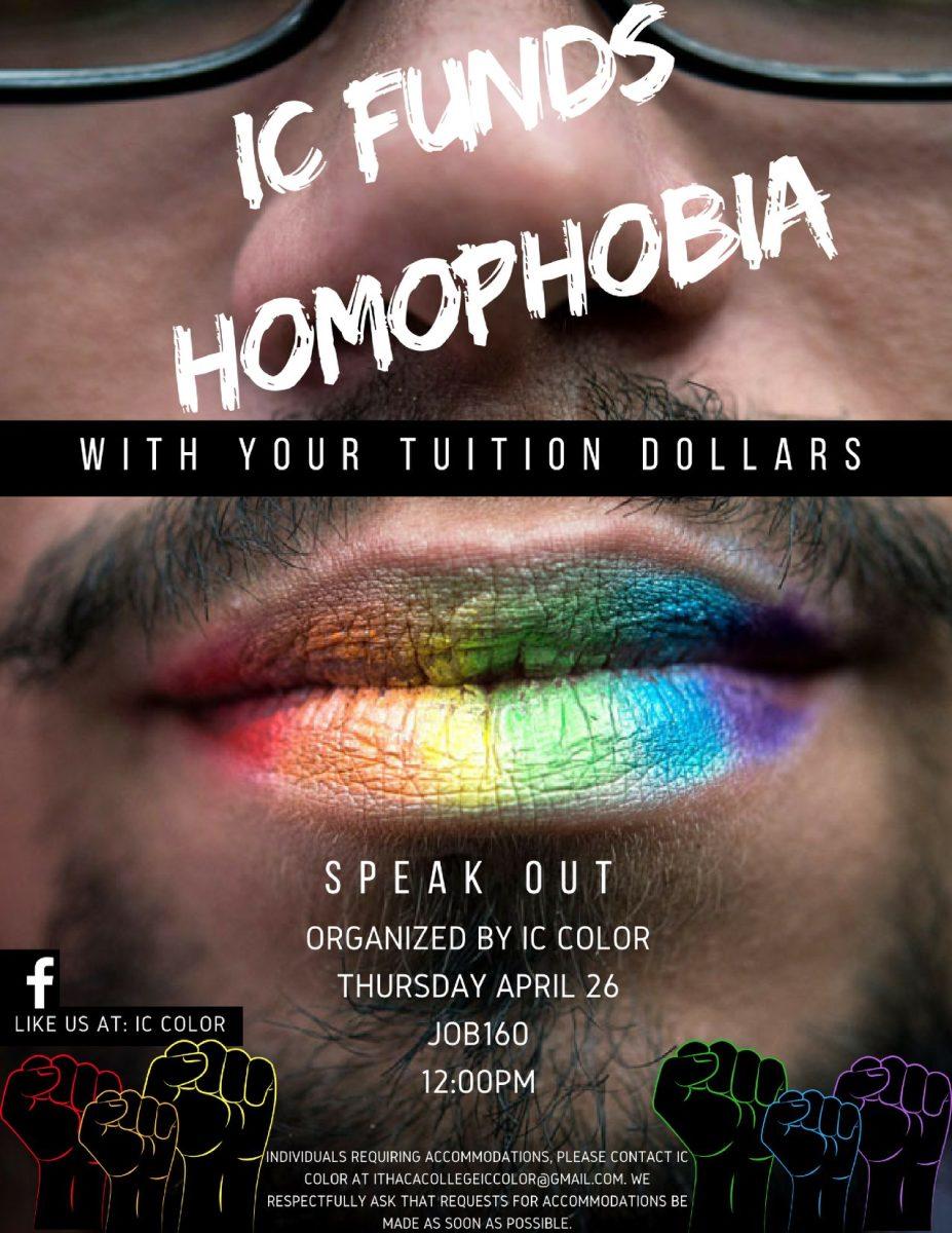 Posters like these were hung all across Ithaca Colleges campus to promote the teach-in.