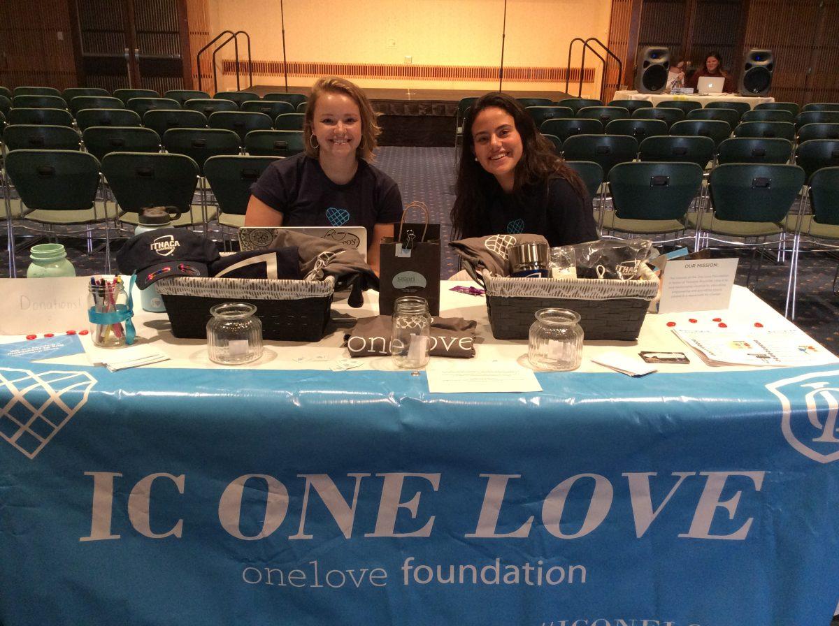 Co-Founders Zoe Vadney and Molly Nodiff at the IC Better Love event Oct. 3rd. (Photo by Danielle Allentuck)
