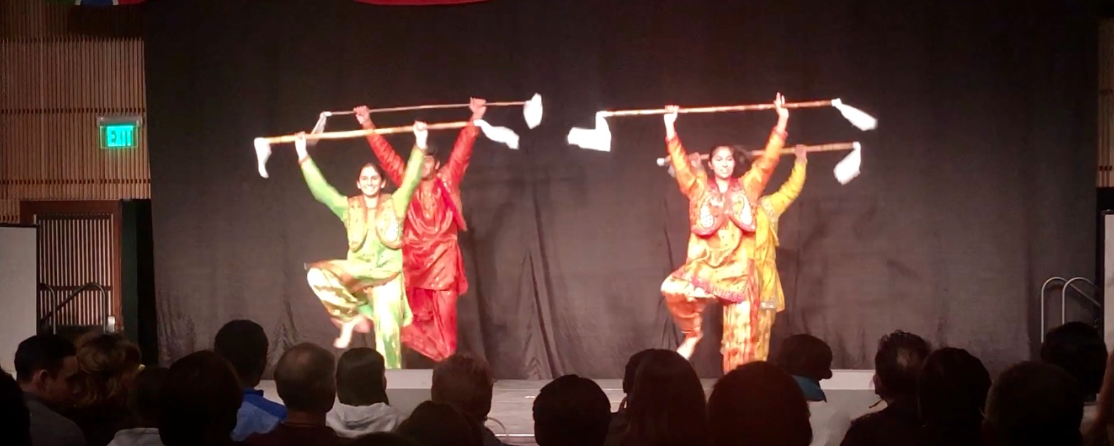 Cornell Bhangra, an Indian folk dance group founded in 1997, performed at Ithaca College’s annual One World Concert on November 8 in Emerson Suites. (Ithaca Week/Brianna Ruback)
