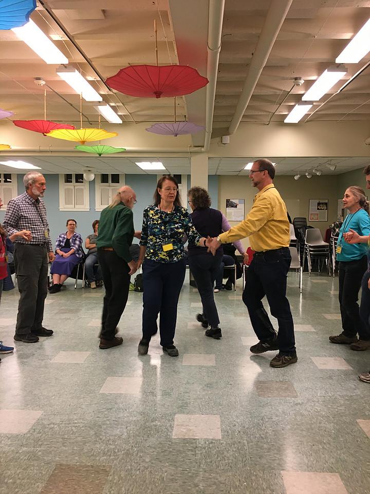 During each class, there is a mix of beginner dances and plus dances. Plus dances are for more advanced participants and include extra steps. (Sierra Guardiola/ Ithaca Week)