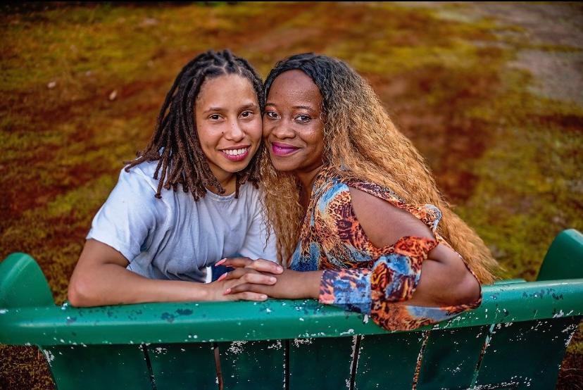 Two women photographed by Denson in an effort to show the beauty of diversity. (Photo courtesy of La'Quitia Denson)