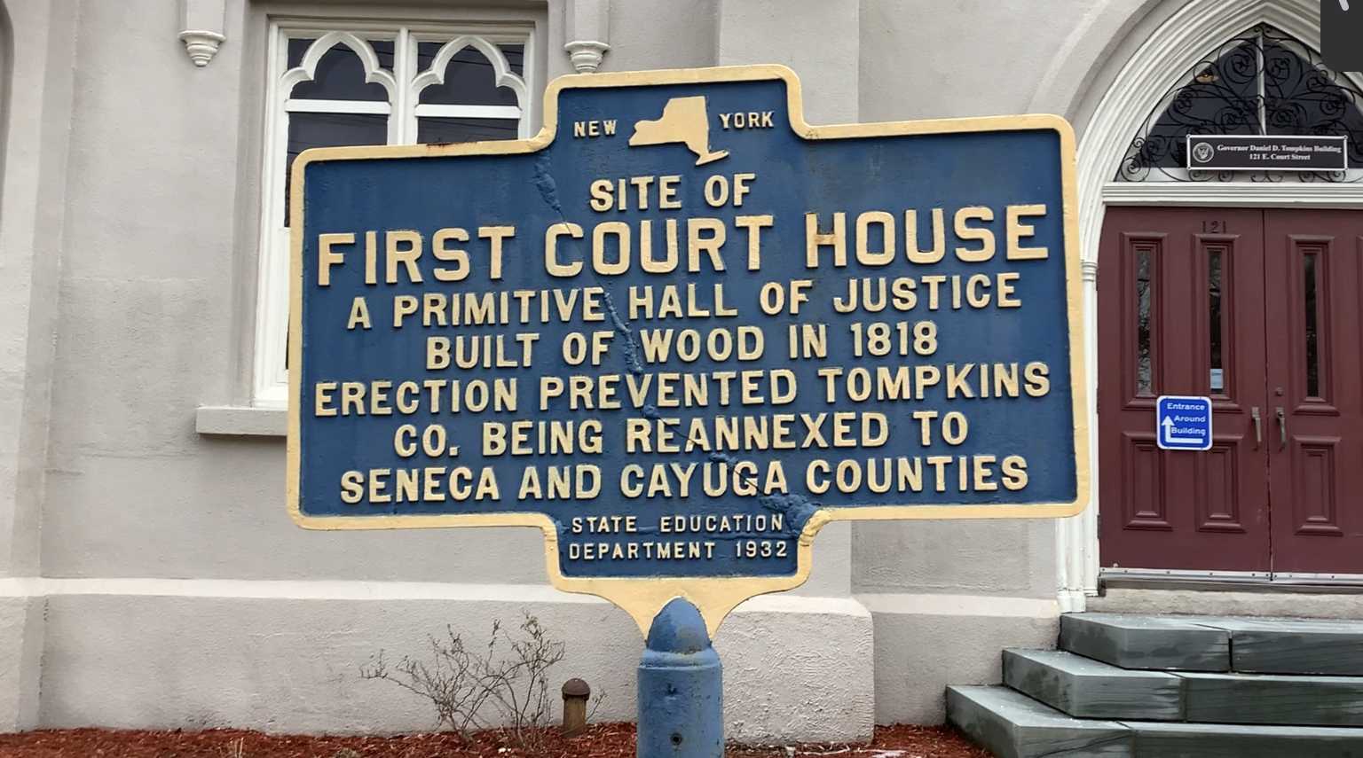 The site of the first court house is important to earlier moments in Ithaca's LGBT history such as the early 2000's move for same-sex marriage and adoptions for same-sex couples.