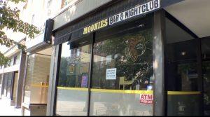 Moonies Bar and Nightclub.
