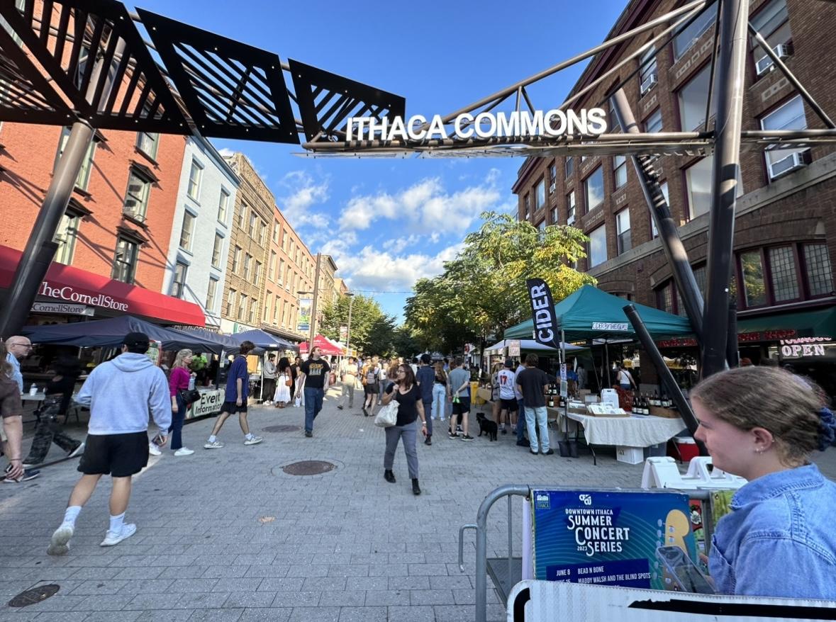 The Ithaca Commons during Apple Harvest Festival (Photo by Brianna Warrant/Ithaca Week)